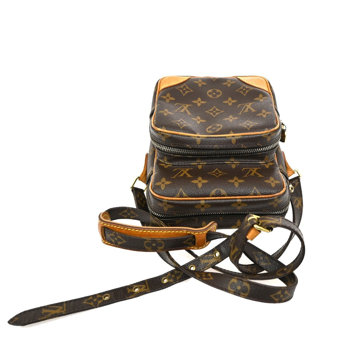 Louis Vuitton Amazone Bag Monogram Canvas Brown Canvas Shoulder Bag
