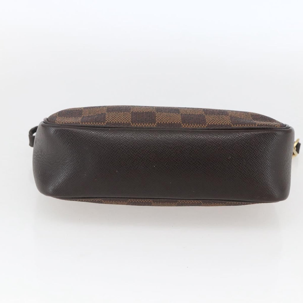 Louis Vuitton Trousse Make Up Bag Damier Brown Canvas Clutche & Pouche Bag