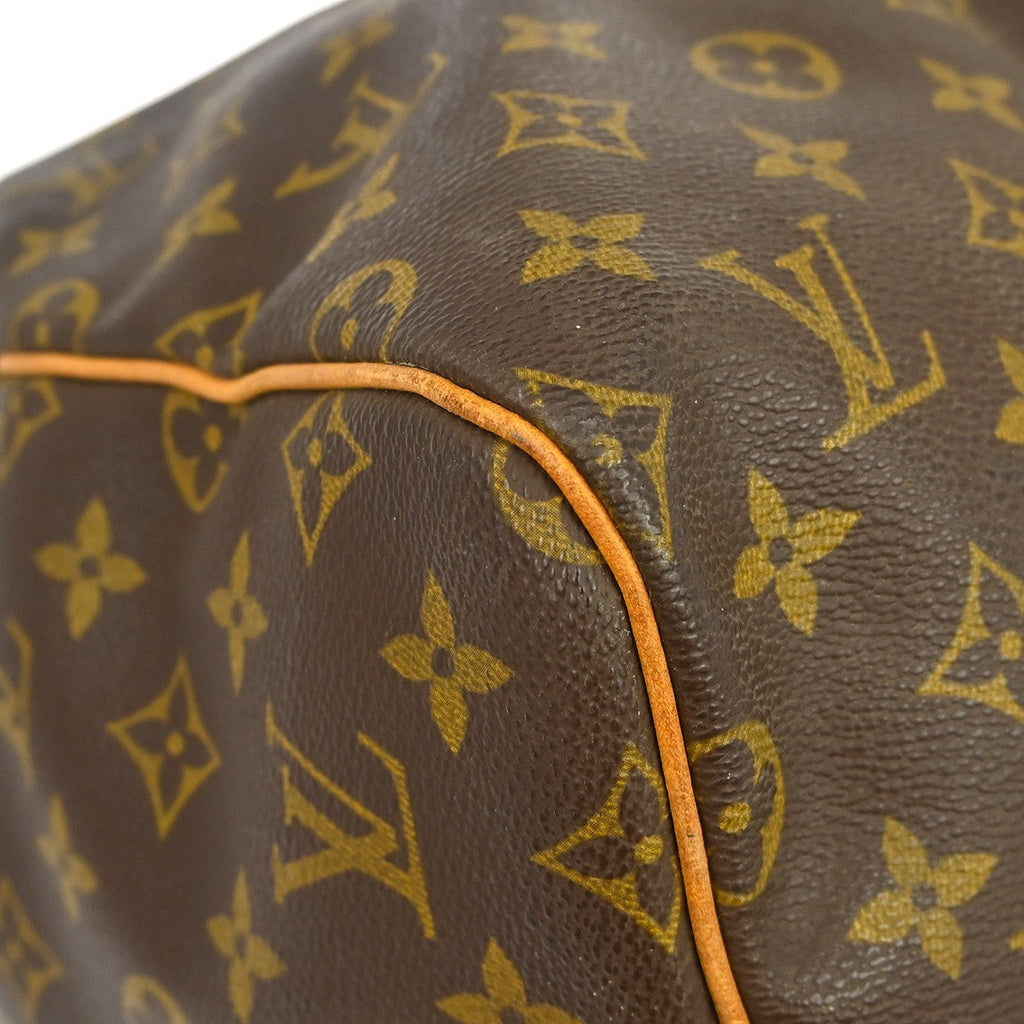 Louis Vuitton Keepall Bag Monogram Canvas Brown Canvas Travel Bag
