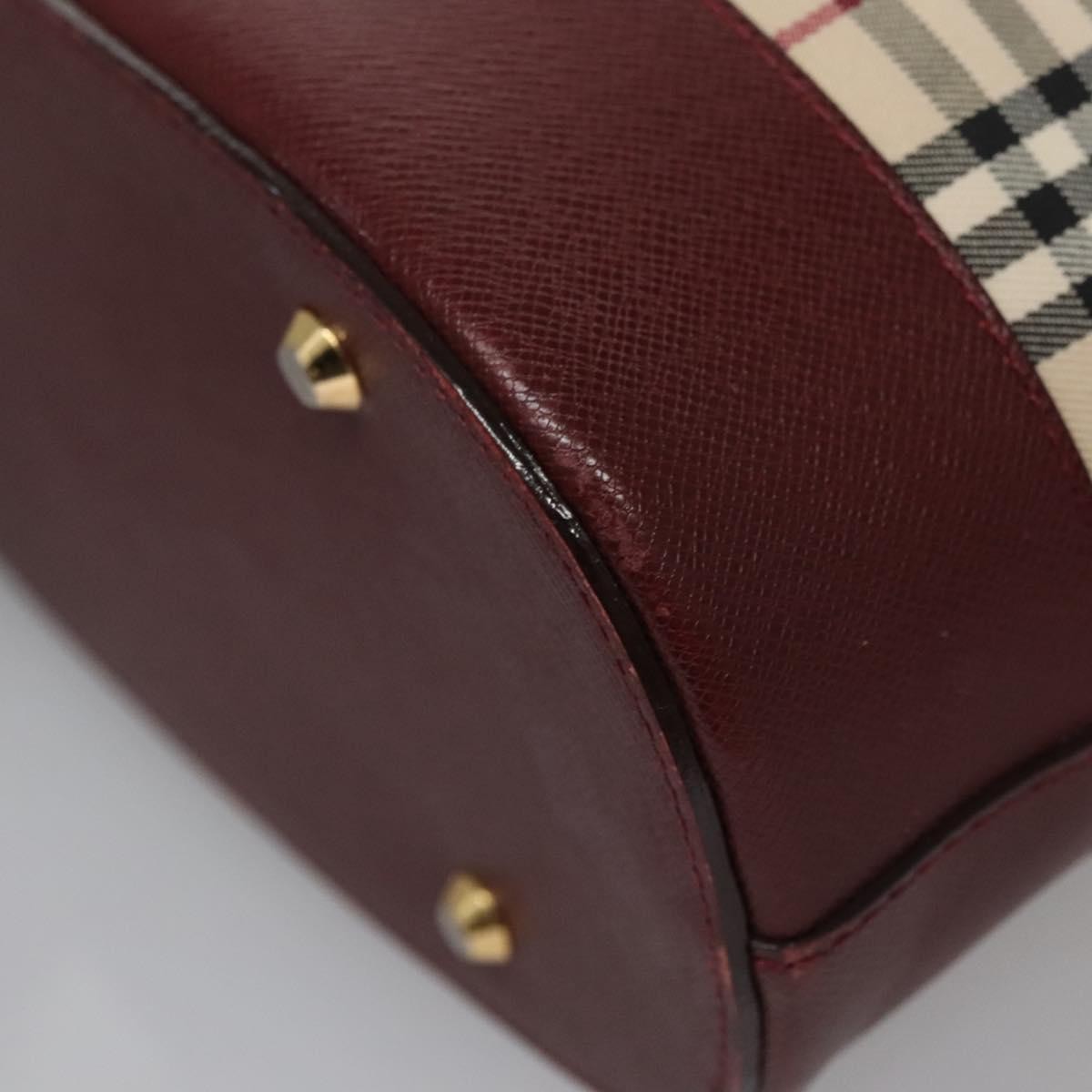 Burberry Nova Check Tote Canvas And Leather Beige Canvas Tote Bag