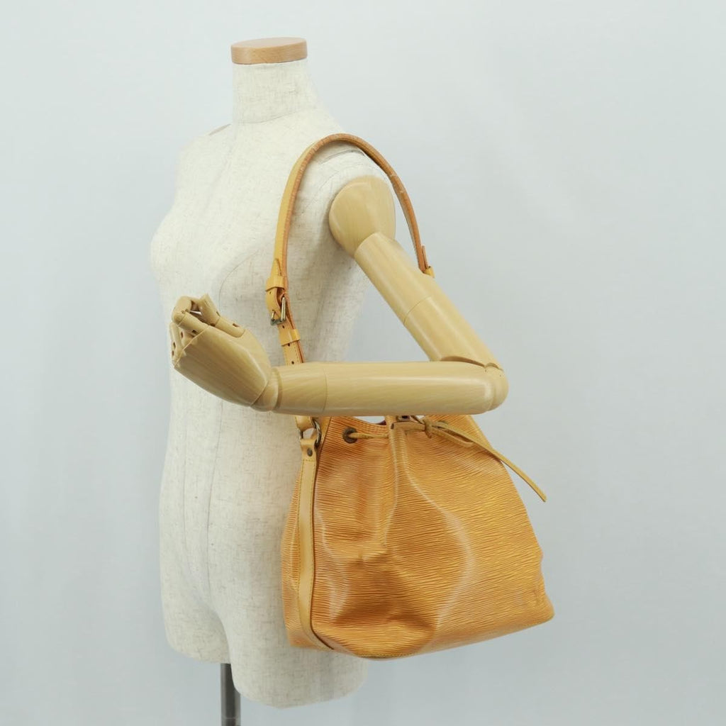 Louis Vuitton Petit Noe Handbag Epi Leather Yellow Leather Shoulder Bag
