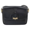 Celine Vintage Shoulder Bag Leather Black Leather Shoulder Bag Bag