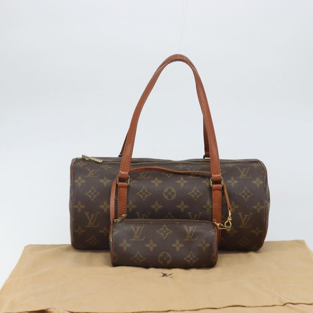 Louis Vuitton Papillon Handbag Monogram Canvas Brown Canvas Handbag