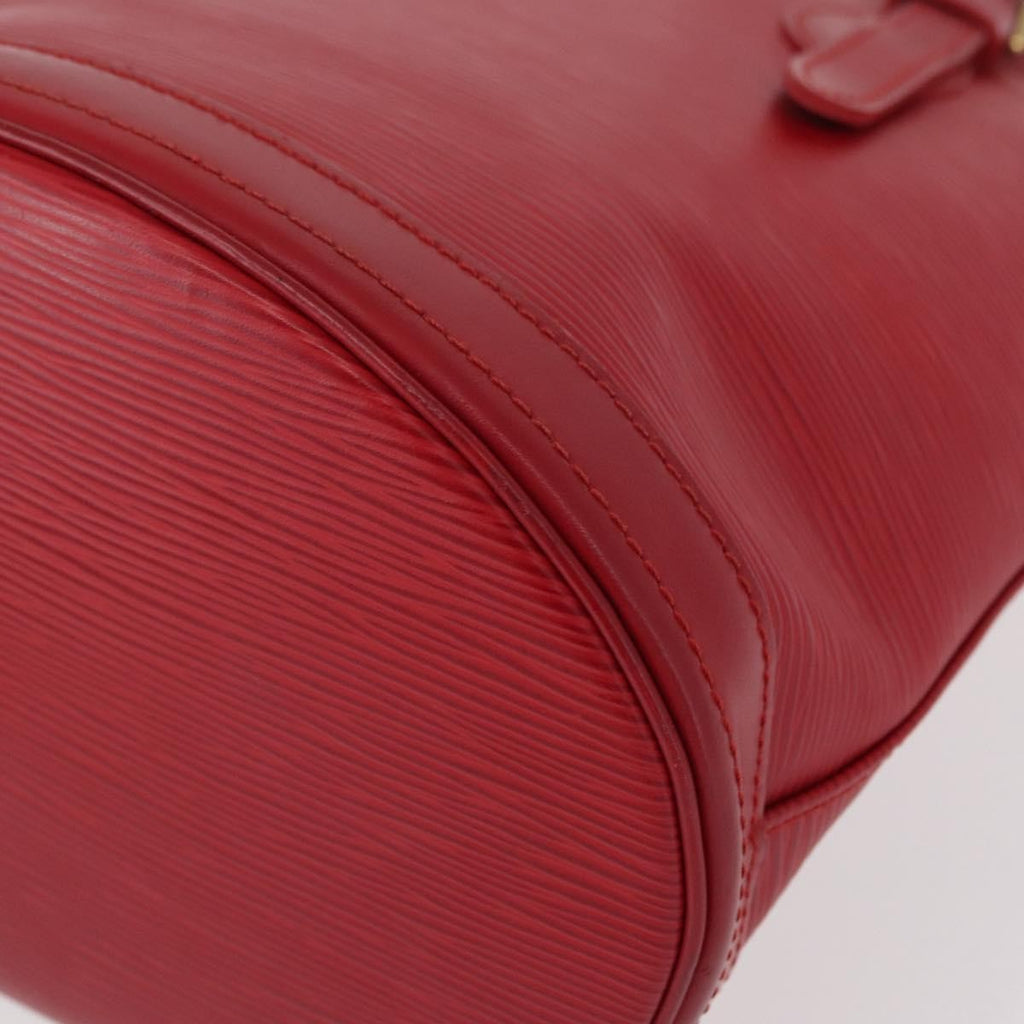 Louis Vuitton Bucket Bag Epi Leather Red Leather Shoulder Bag
