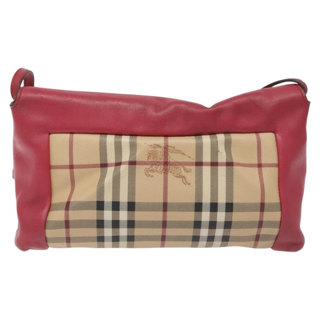 Burberry Nova Check Shoulder Bag Canvas And Leather Beige Pvc Shoulder Bag