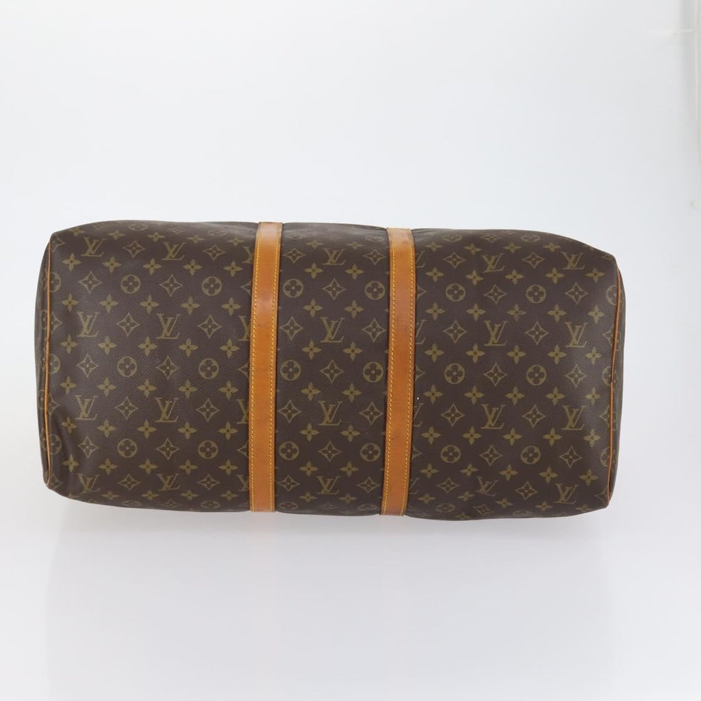 Louis Vuitton Keepall Bag Monogram Canvas Brown Canvas Travel Bag