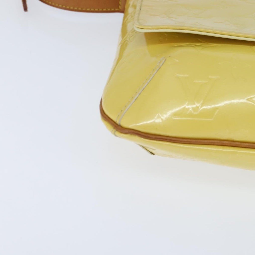 Louis Vuitton Thompson Street Handbag Monogram Vernis Yellow Patent_Leather Shoulder Bag