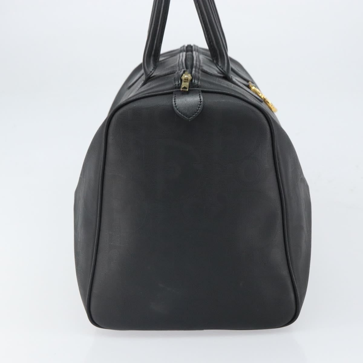 Christian Dior Vintage Trotter Boston Bag Canvas Black Canvas Travel Bag Bag (Pre-Owned)