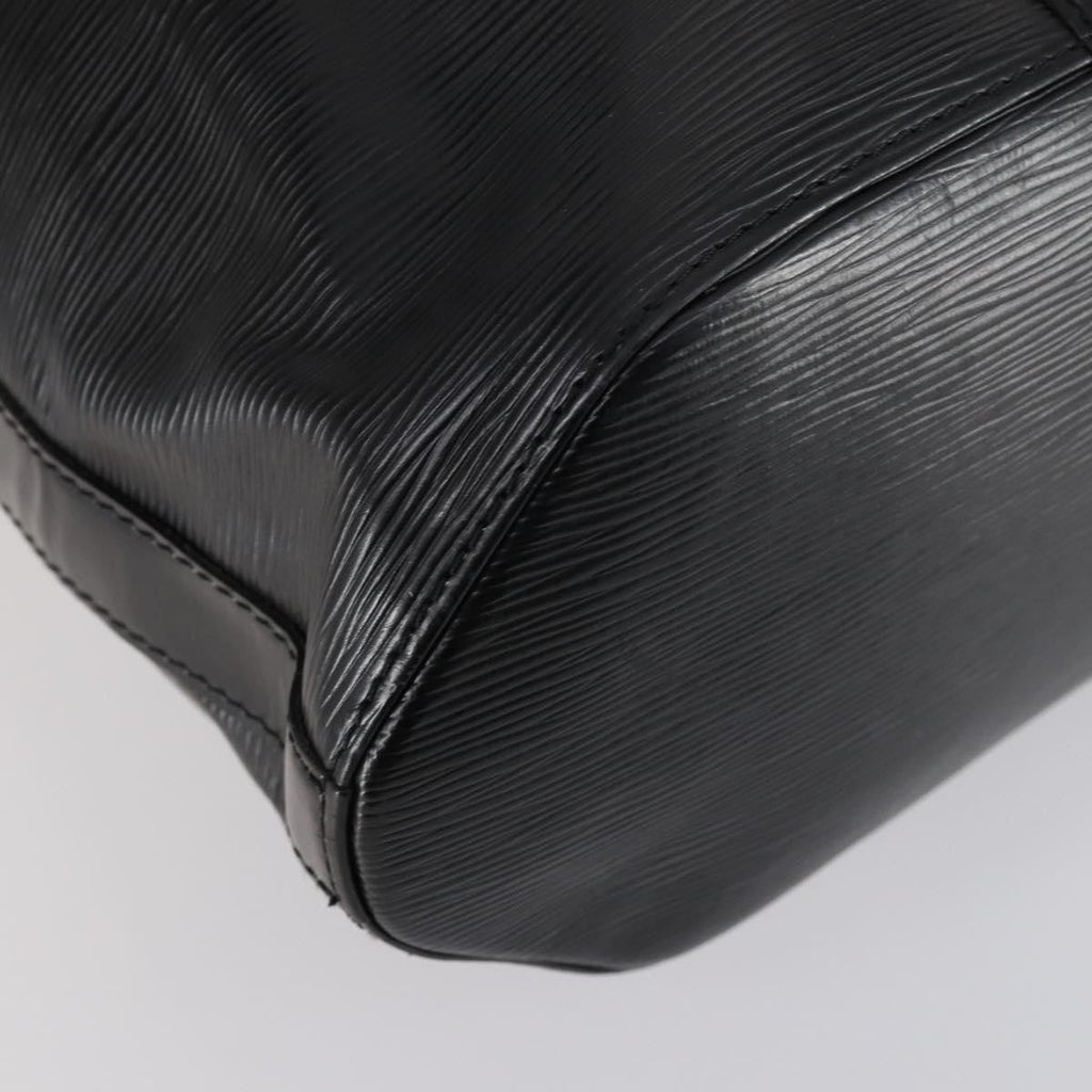 Louis Vuitton Sac A Dos Drawstring Backpack Epi Leather Black Leather Bag