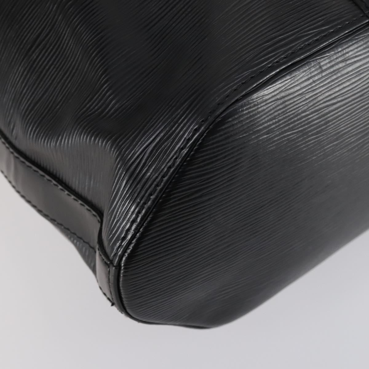Louis Vuitton Sac A Dos Drawstring Backpack Epi Leather Black Leather Bag