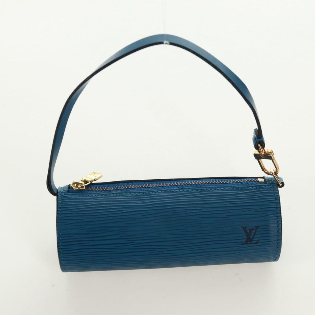 Louis Vuitton Soufflot Handbag Epi Leather Blue Leather Shoulder Bag