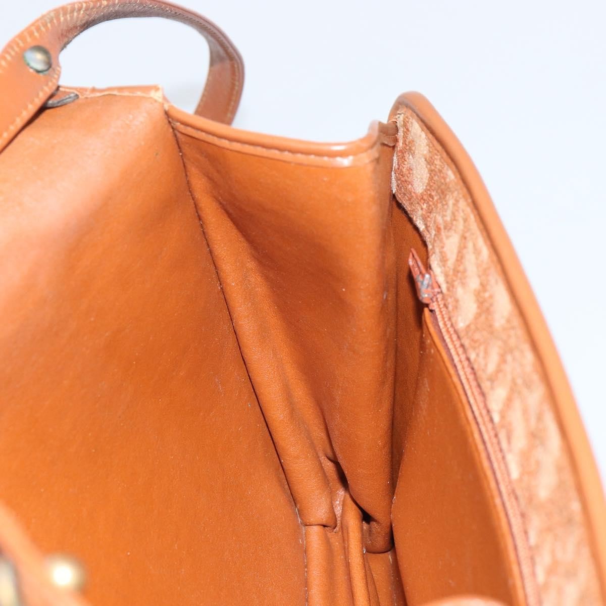 Christian Dior Vintage Trotter Shoulder Bag Canvas Brown Canvas Shoulder Bag Bag (Pre-Owned)