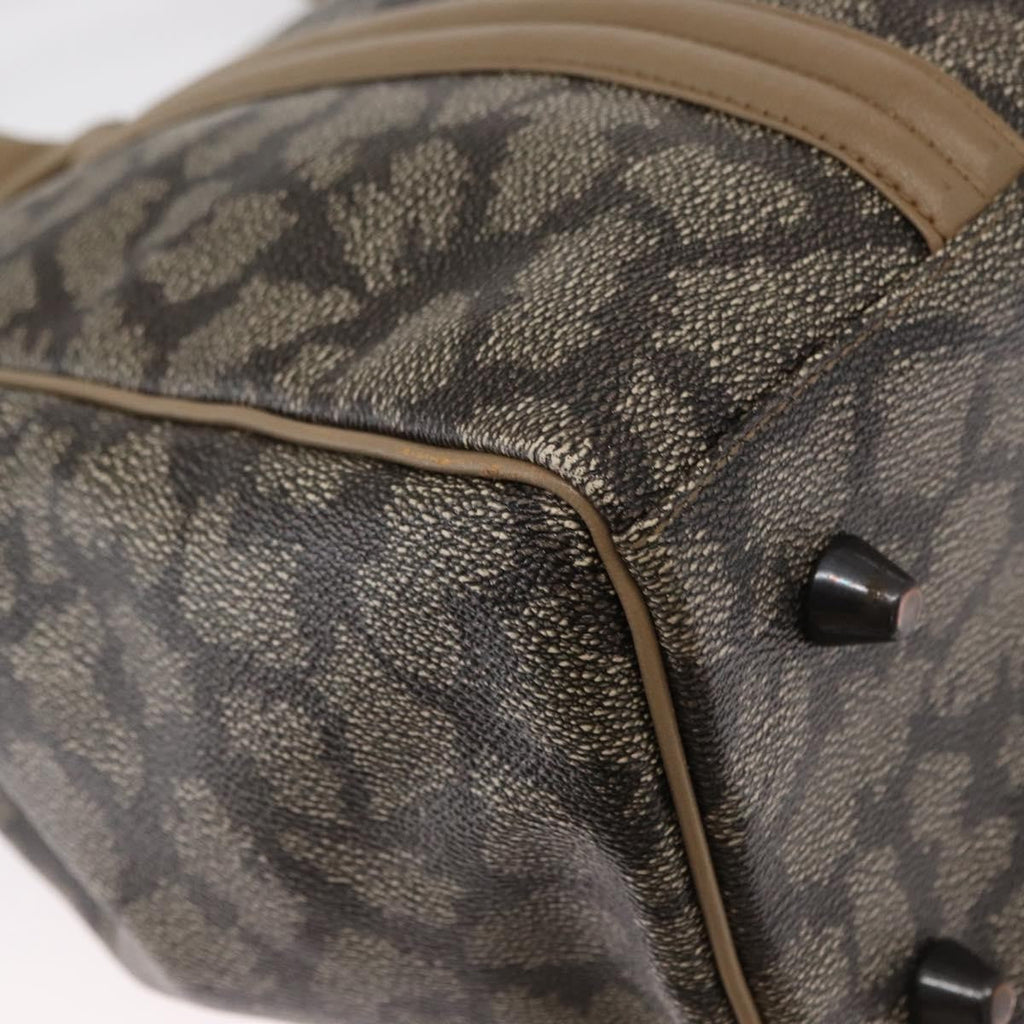Saint Laurent Vintage Handbag Pvc Leather Gray Pvc Handbag (Pre-Owned)