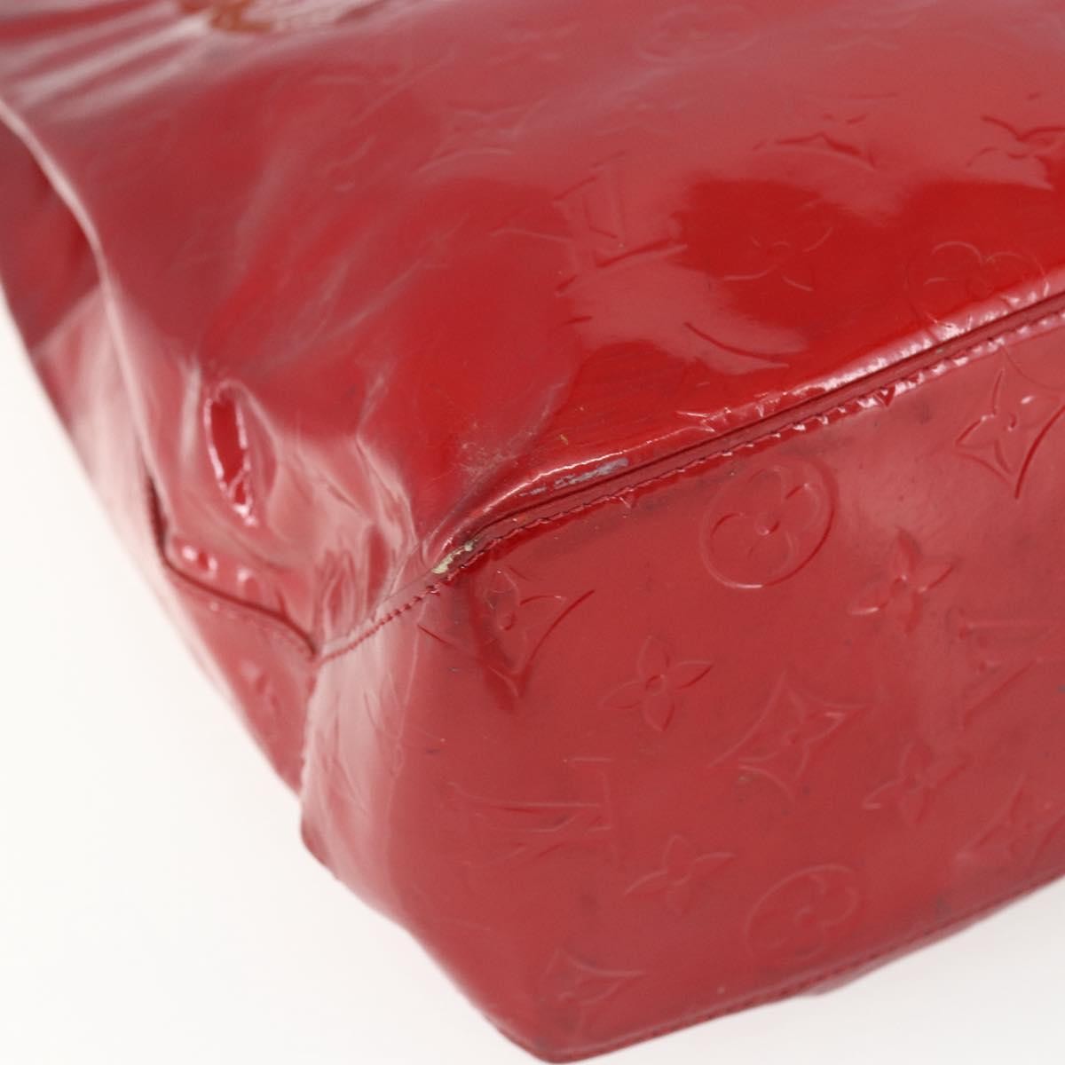 Louis Vuitton Reade Handbag Monogram Vernis Red Patent_Leather Handbag