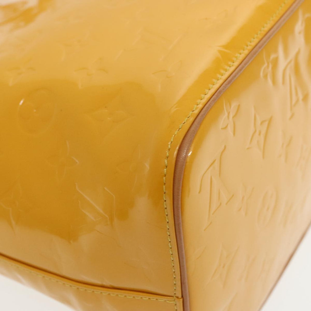 Louis Vuitton Houston Handbag Monogram Vernis Yellow Patent_Leather Bag