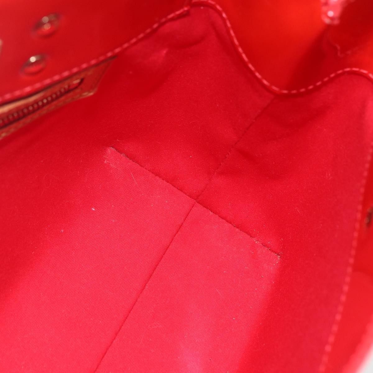 Louis Vuitton Reade Handbag Monogram Vernis Red Patent_Leather Handbag