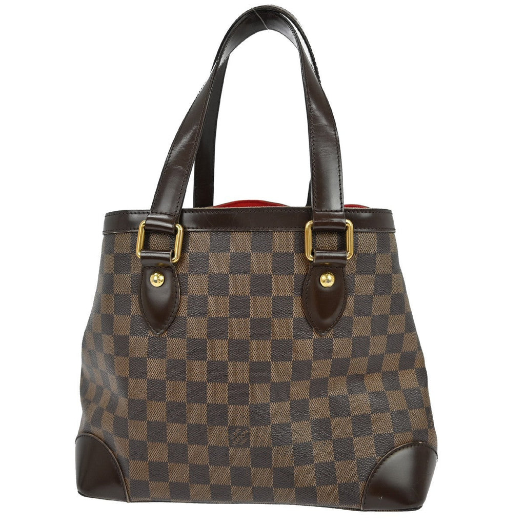 Louis Vuitton Hampstead Handbag Damier Brown Canvas Tote Bag