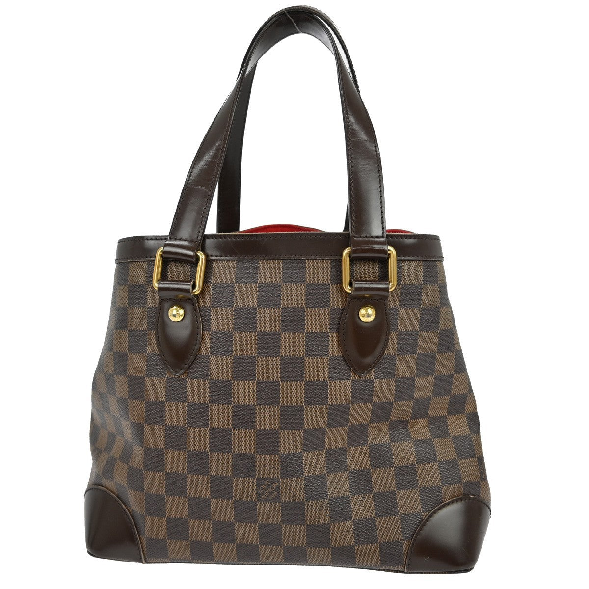 Louis Vuitton Hampstead Handbag Damier Brown Canvas Tote Bag