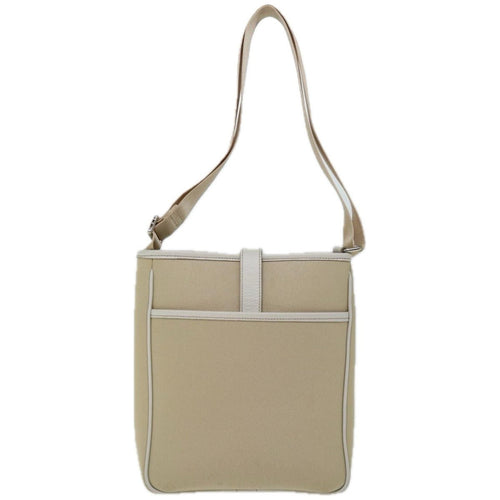 Burberry Nova Check Shoulder Bag Canvas Beige Canvas Shoulder Bag