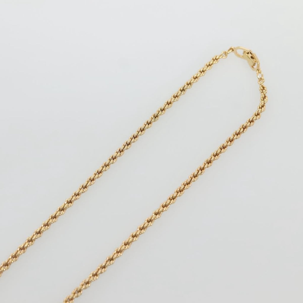 Christian Dior Cd Round Pendant Necklace Metal Gold Metal Necklace Jewelry (Pre-Owned)