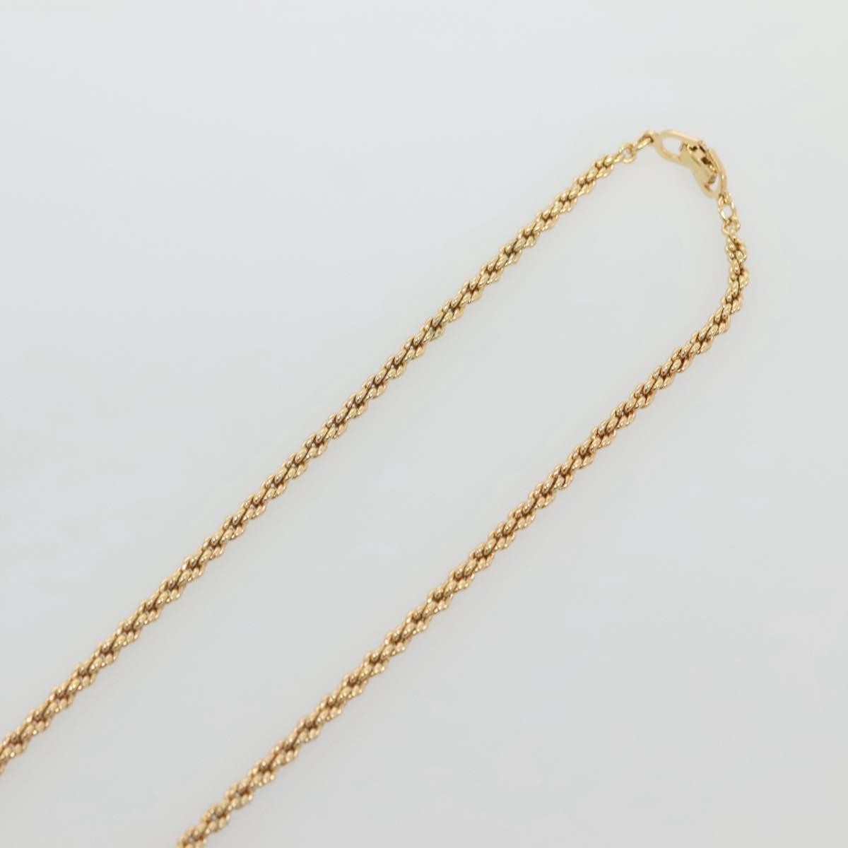 Christian Dior Cd Round Pendant Necklace Metal Gold Metal Necklace Jewelry (Pre-Owned)