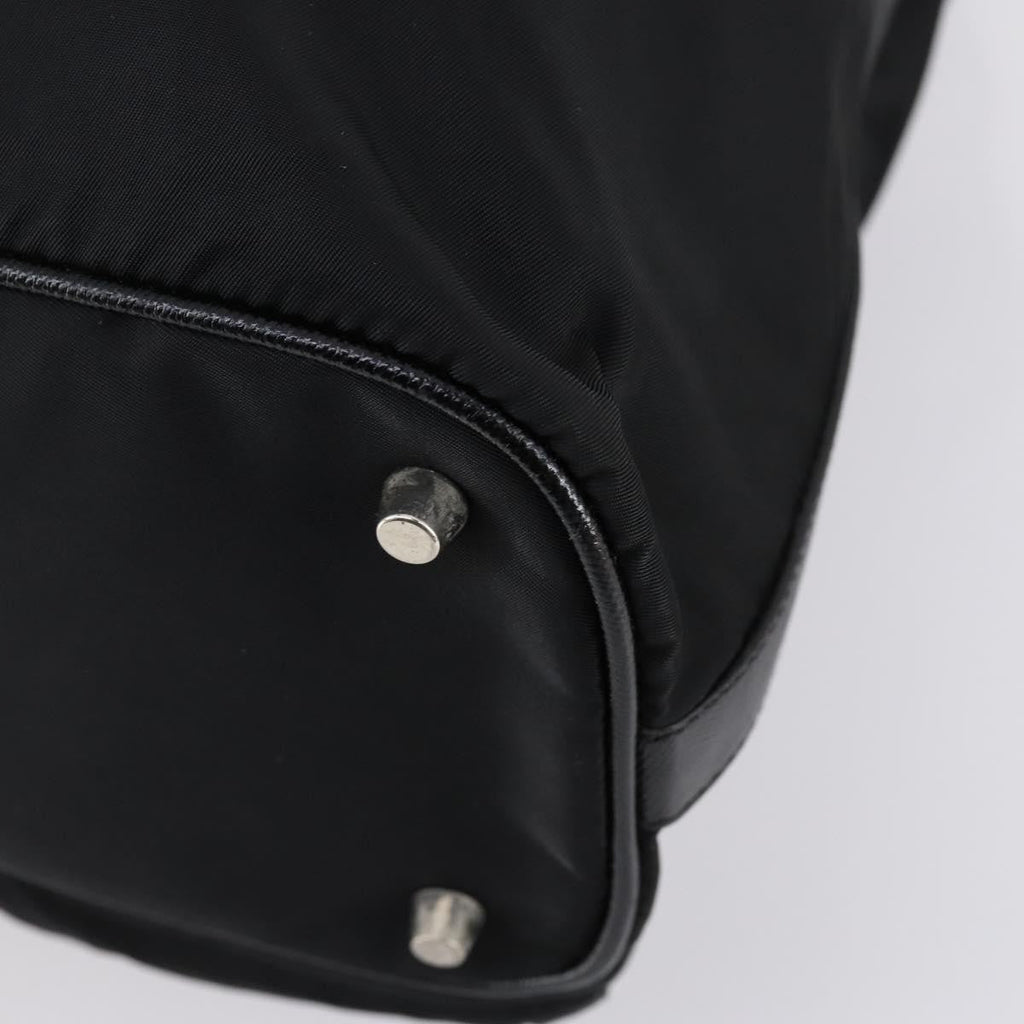 Prada Double Pocket Shoulder Bag Tessuto Black Nylon Shoulder Bag Bag