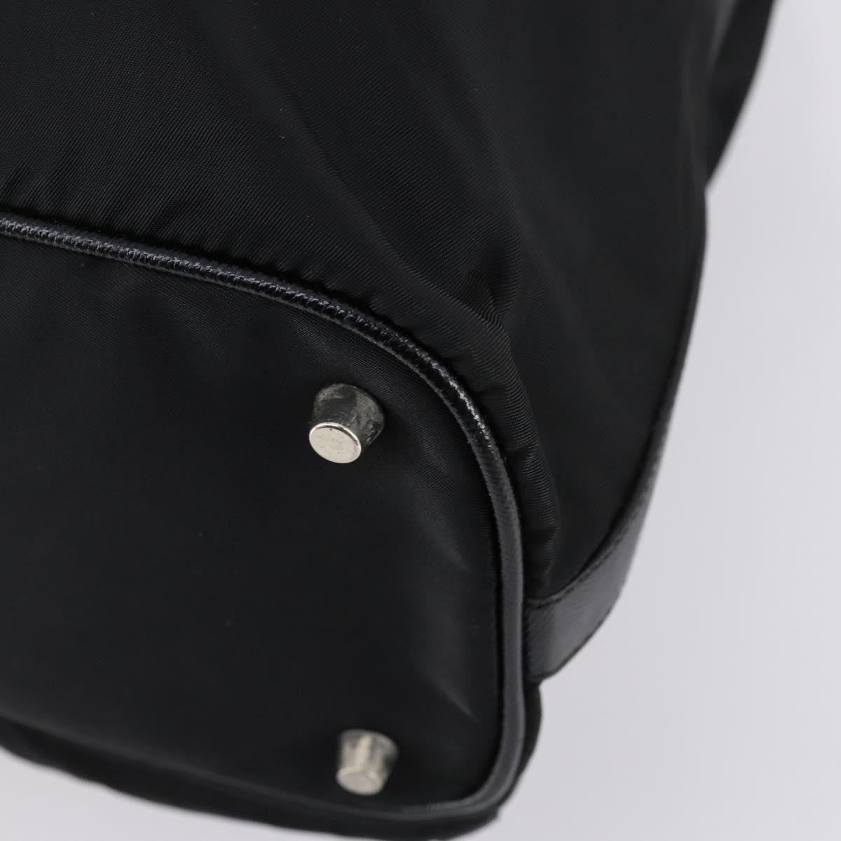 Prada Double Pocket Shoulder Bag Tessuto Black Nylon Shoulder Bag Bag