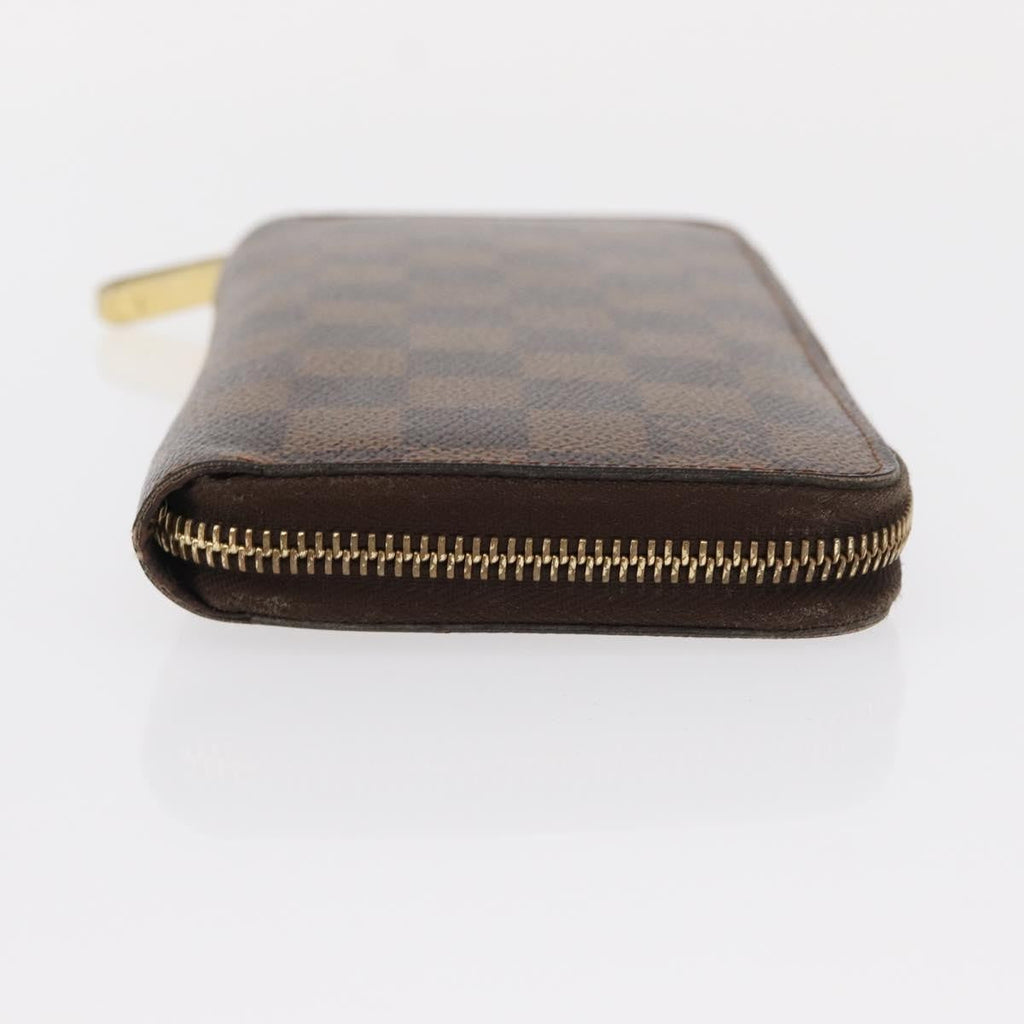 Louis Vuitton Zippy Wallet Nm Damier Brown Canvas Wallets Accessory