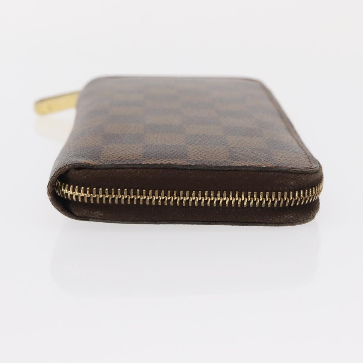 Louis Vuitton Zippy Wallet Nm Damier Brown Canvas Wallets Accessory