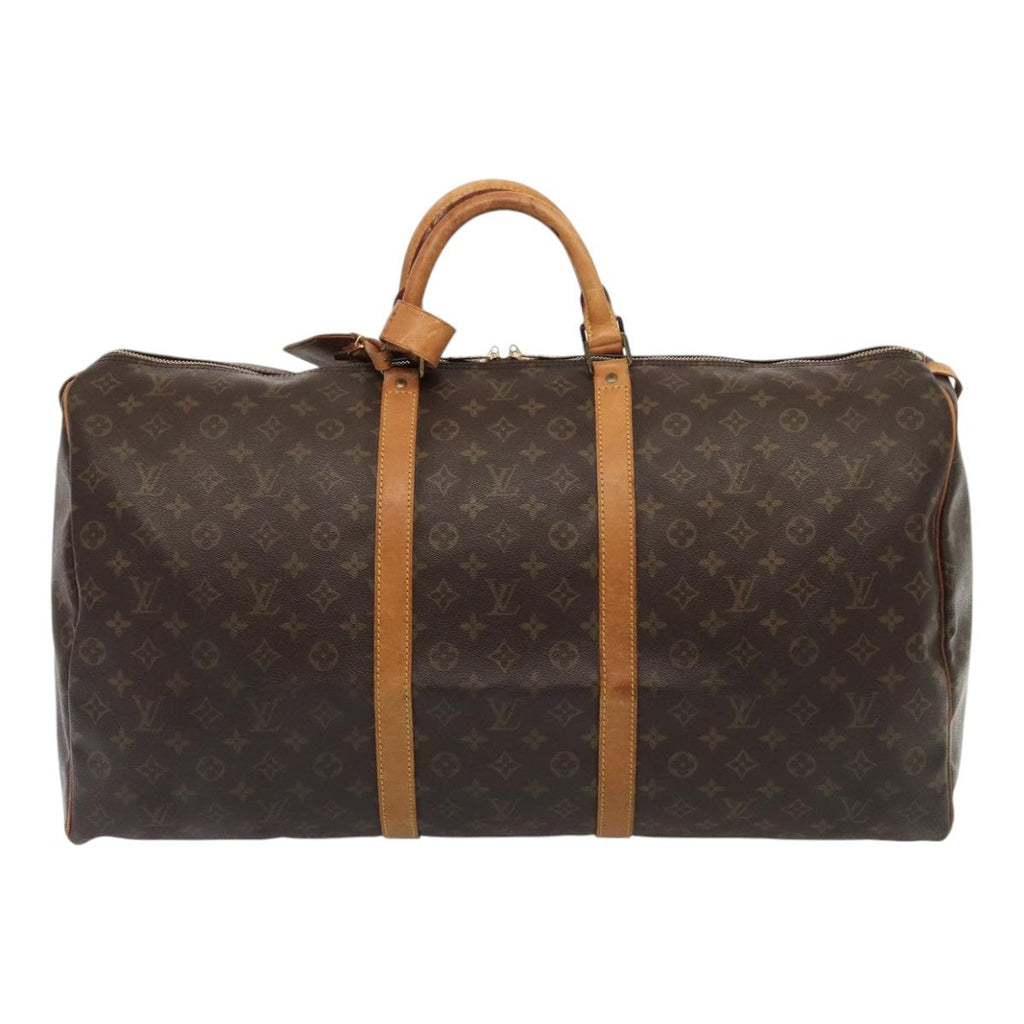 Louis Vuitton Keepall Bag Monogram Canvas Brown Canvas Travel Bag