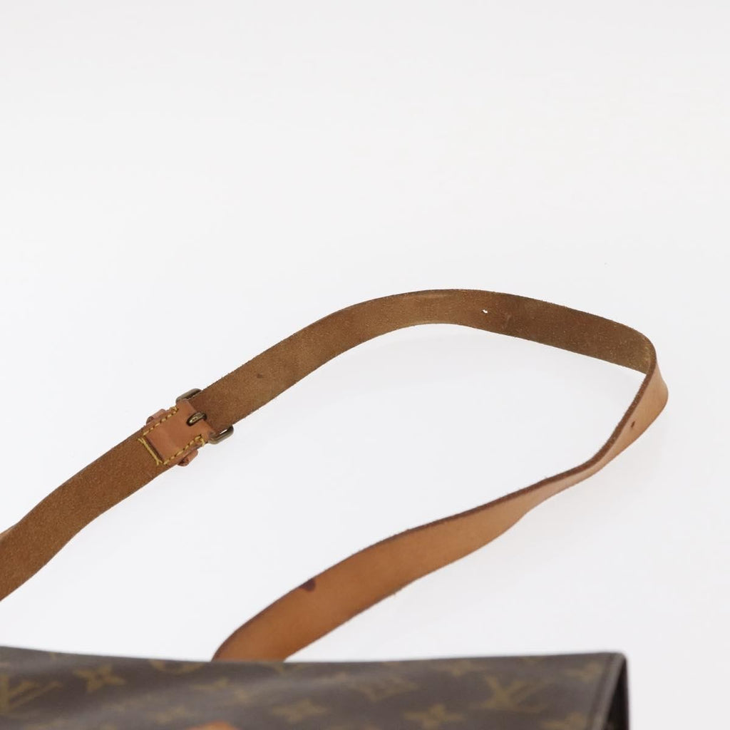 Louis Vuitton Cartouchiere Handbag Monogram Canvas Brown Canvas Shoulder Bag