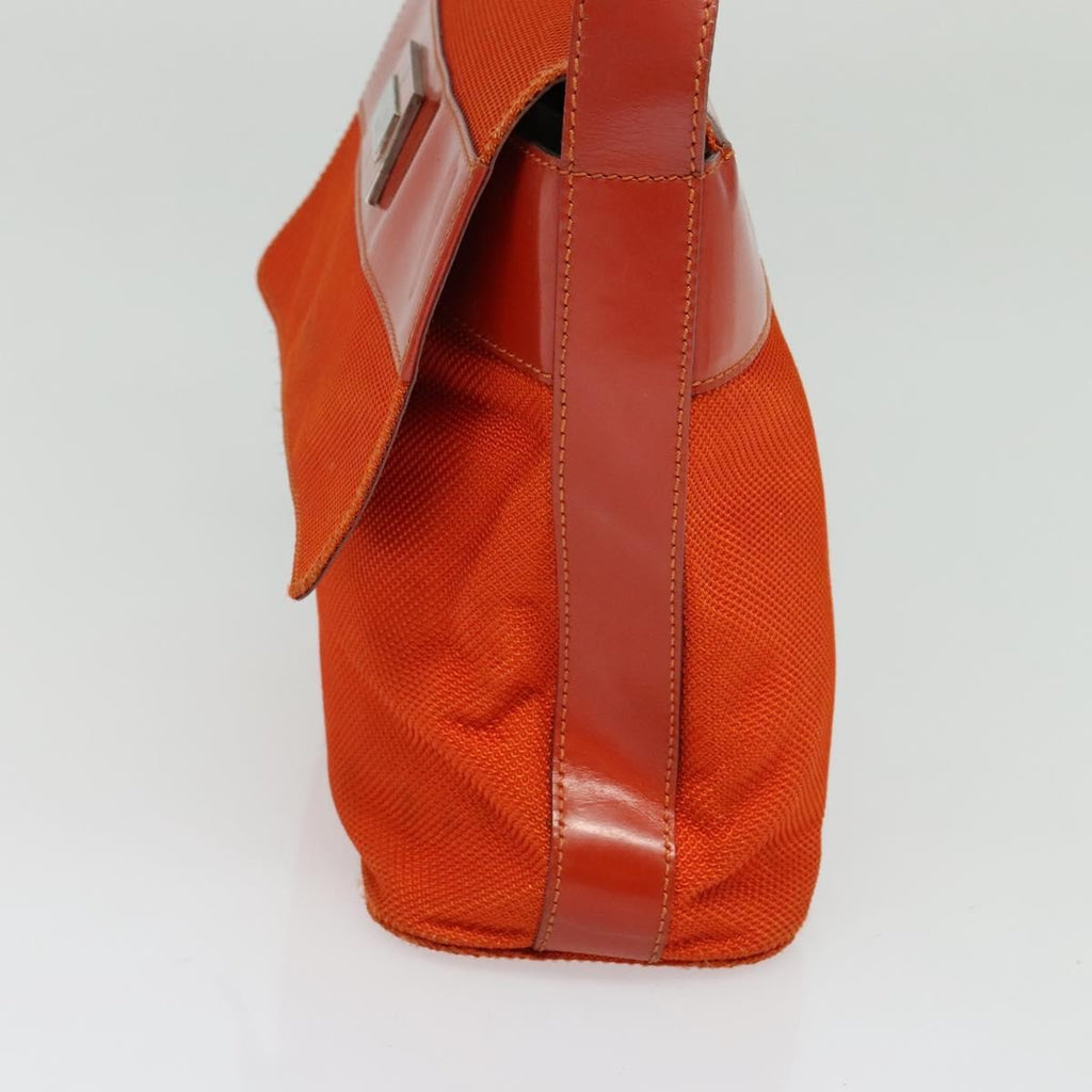 Celine Shoulder Bag Canvas Orange Canvas Shoulder Bag Bag