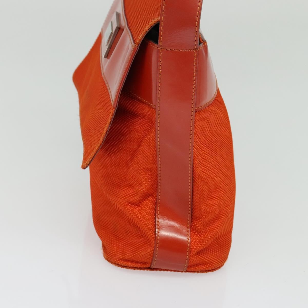 Celine Shoulder Bag Canvas Orange Canvas Shoulder Bag Bag