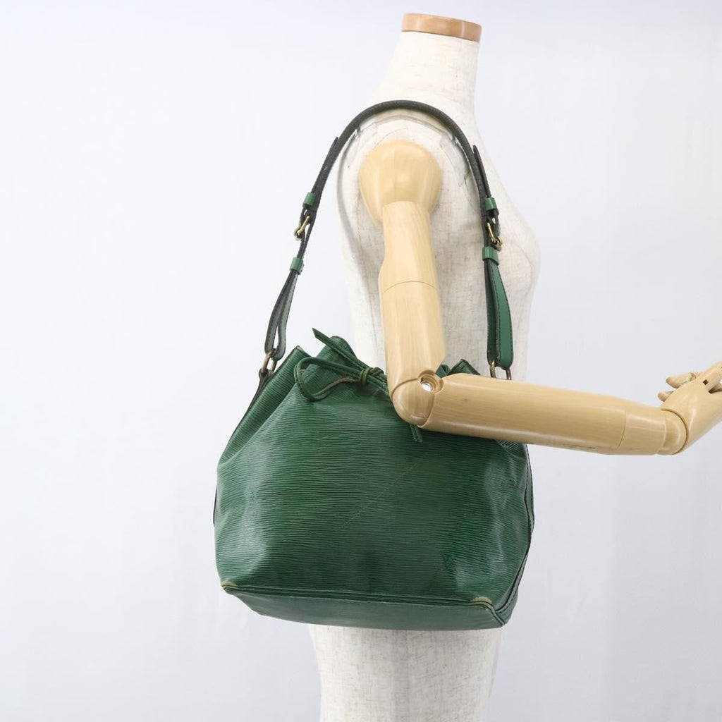 Louis Vuitton Petit Noe Handbag Epi Leather Green Leather Shoulder Bag