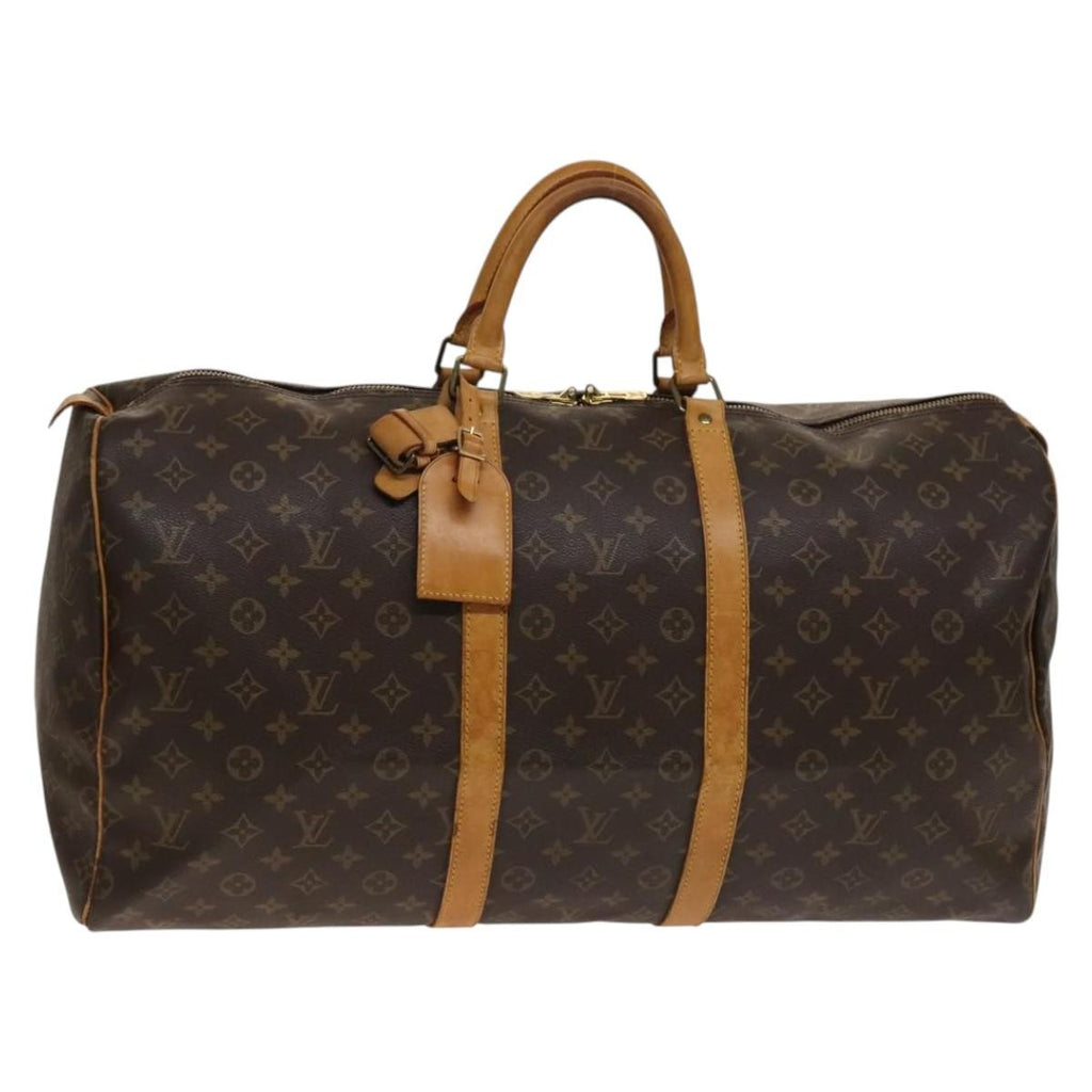 Louis Vuitton Keepall Bag Monogram Canvas Brown Canvas Travel Bag