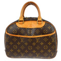 Louis Vuitton Trouville Handbag Monogram Canvas Brown Canvas Handbag