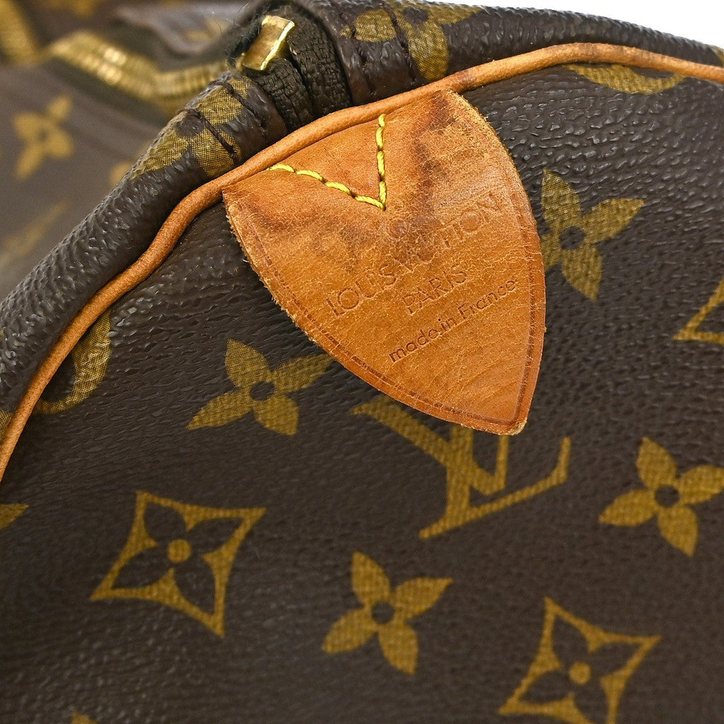 Louis Vuitton Keepall Bag Monogram Canvas Brown Canvas Travel Bag