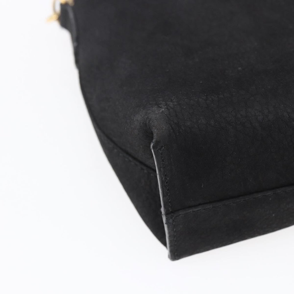 Celine Circle Logo Shoulder Bag Leather Black Leather Shoulder Bag Bag