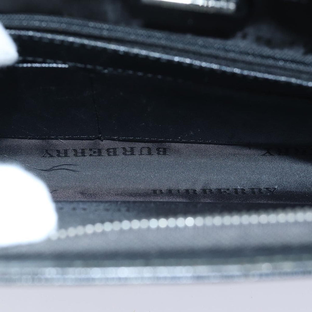 Burberry Vintage Pouch Leather Black Leather Clutche & Pouche Bag