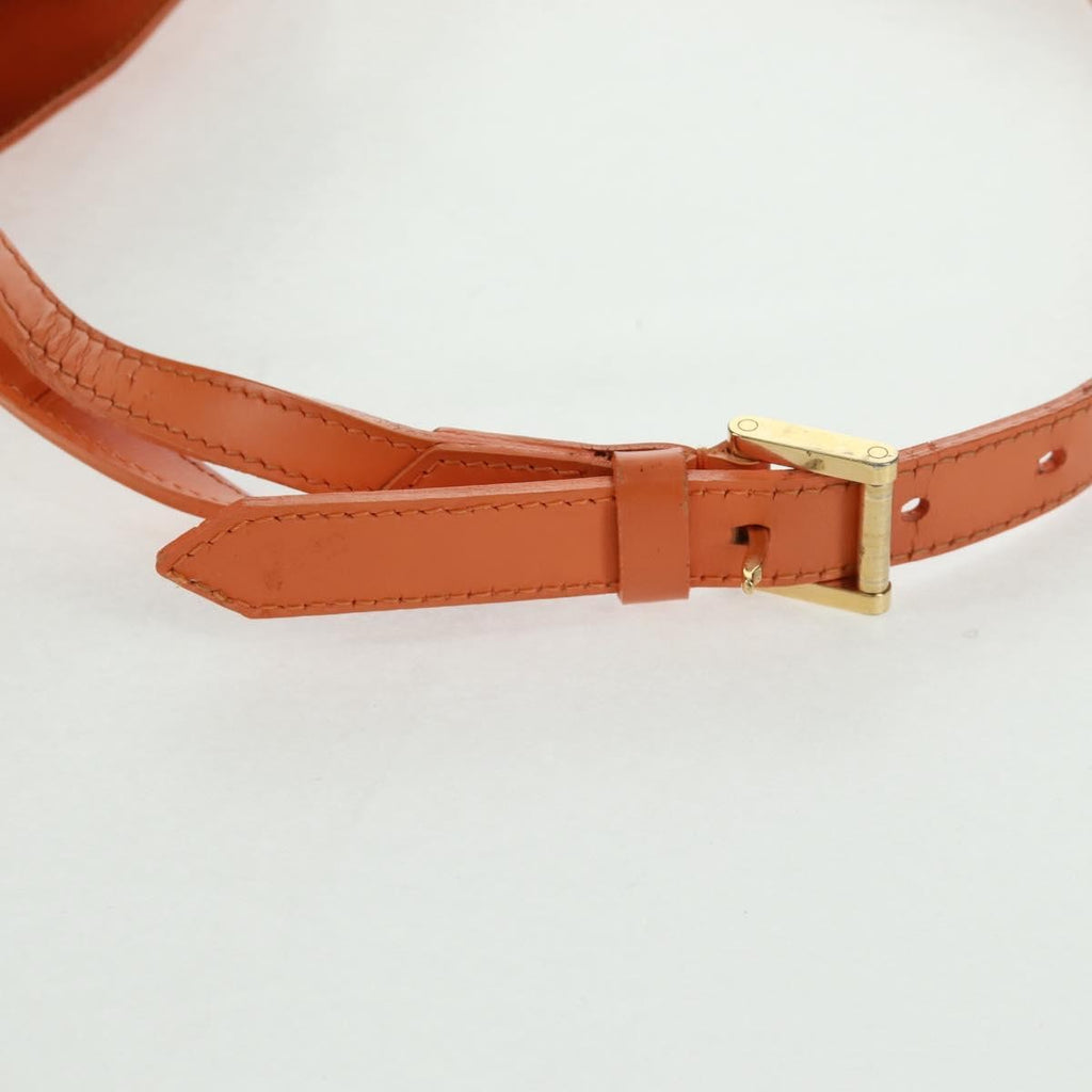 Louis Vuitton Mandara Handbag Epi Leather Orange Leather Shoulder Bag