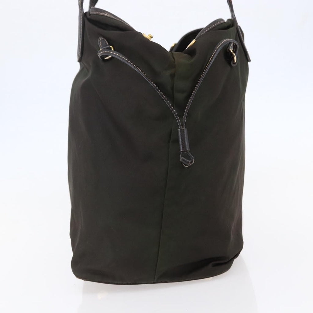 Prada Open Tote Tessuto Khaki Nylon Tote Bag Bag