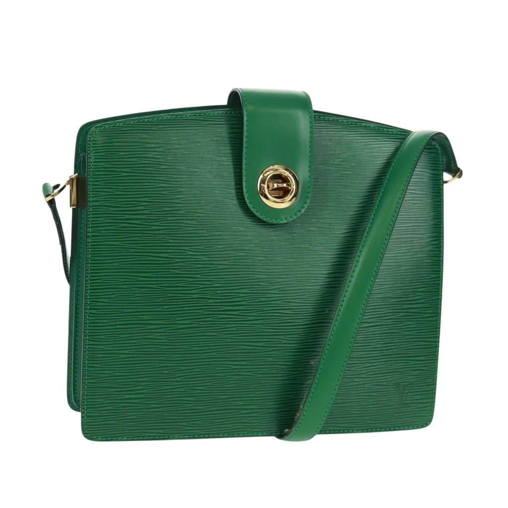 Louis Vuitton Capucines Shoulder Bag Epi Leather Green Leather Shoulder Bag