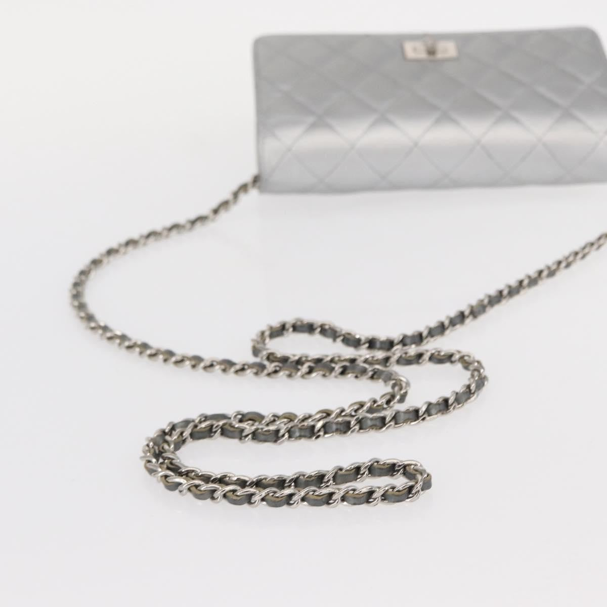 Chanel Reissue 2.55 Wallet On Chain Quilted Lambskin Silver Leather Shoulder Bag Bag