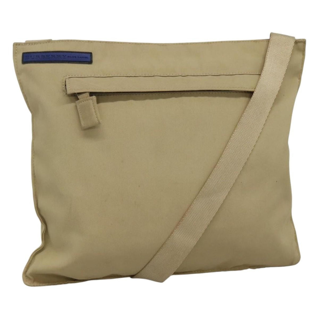 Burberry Blue Label Shoulder Bag Nylon Beige Nylon Shoulder Bag