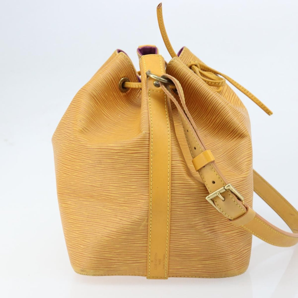 Louis Vuitton Petit Noe Nm Handbag Epi Leather Yellow Leather Shoulder Bag