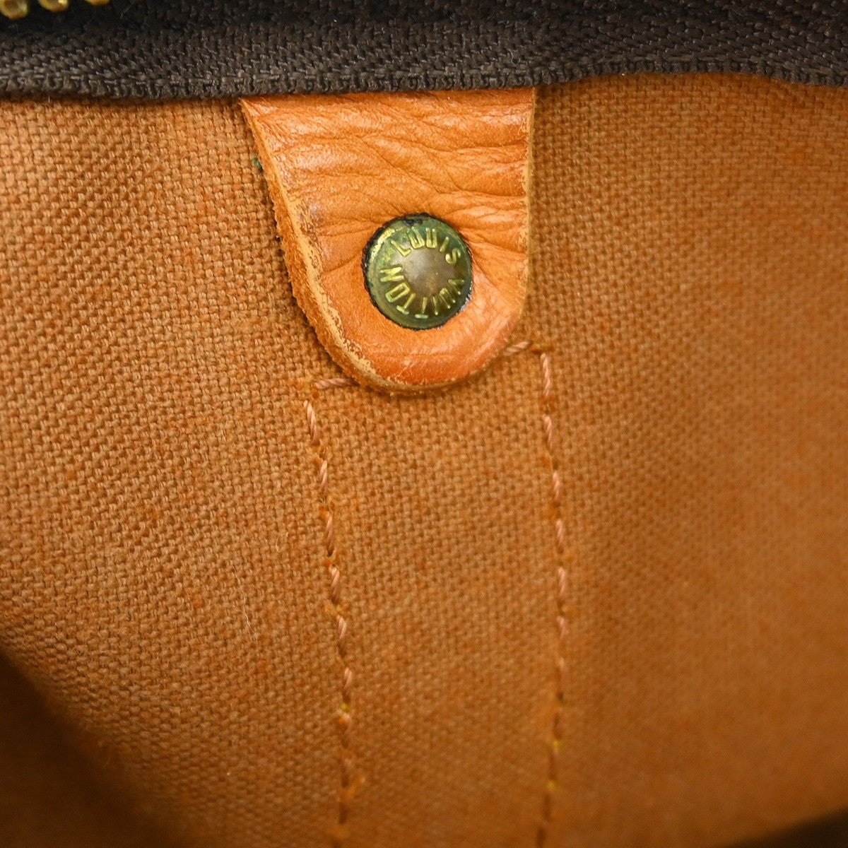 Louis Vuitton Keepall Bandouliere Bag Monogram Canvas Brown Canvas Travel Bag