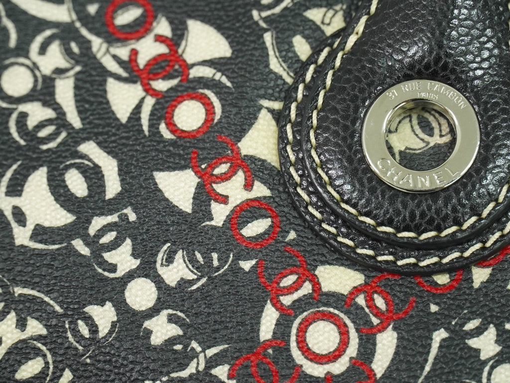 Chanel Optic Coco Tote Printed Coated Canvas With Caviar Multicolour Canvas Tote Bag Bag