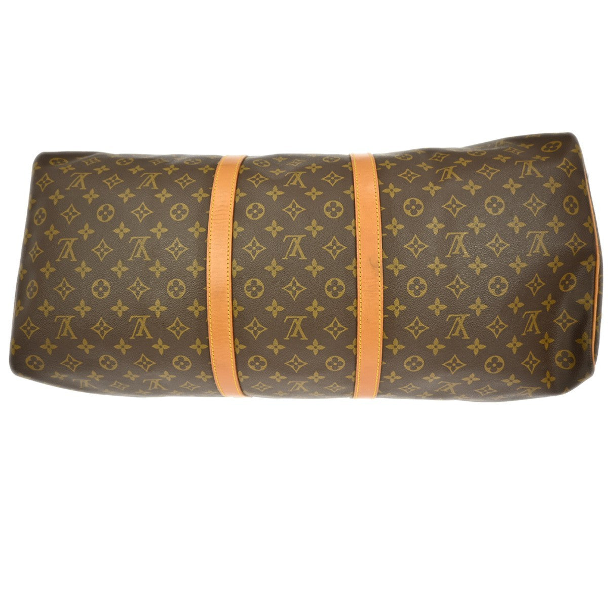 Louis Vuitton Keepall Bag Monogram Canvas Brown Canvas Travel Bag