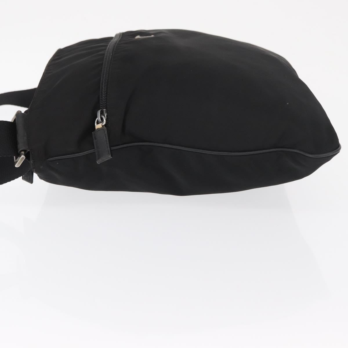 Prada Front Pocket Messenger Bag Tessuto Black Nylon Shoulder Bag Bag