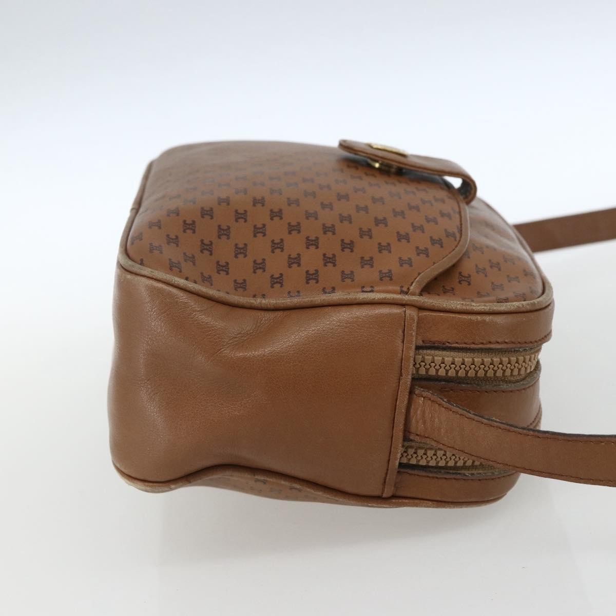 Celine Vintage Macadam Shoulder Bag Canvas And Leather Brown Canvas Shoulder Bag Bag